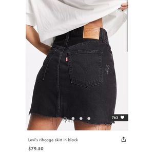 Levi’s Ribcage Denim Skirt